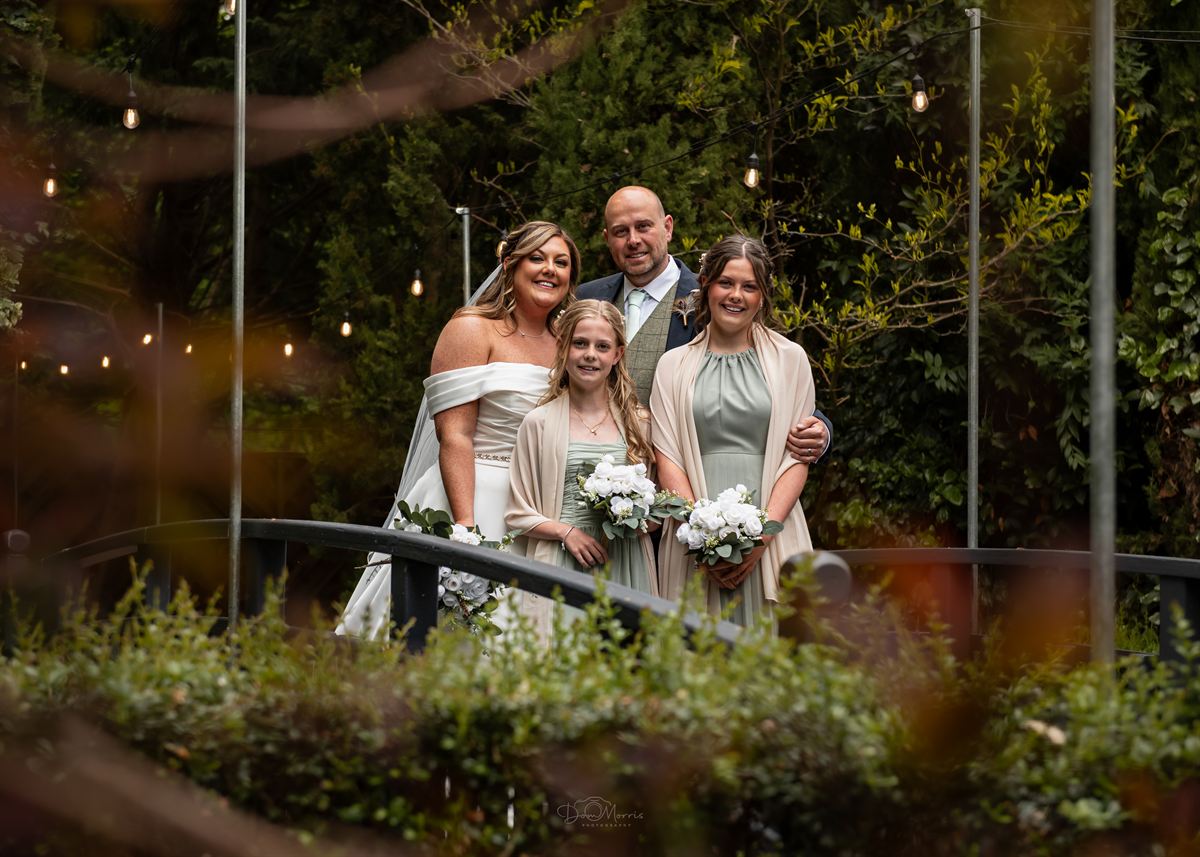 Final sparkler send-off as couple leaves wedding reception